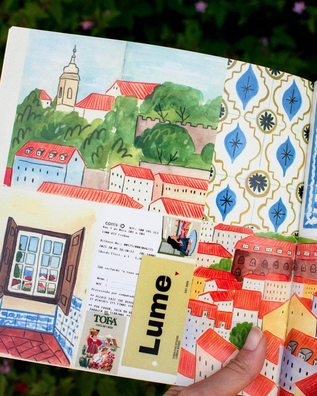 Pages from Portugal- trave book