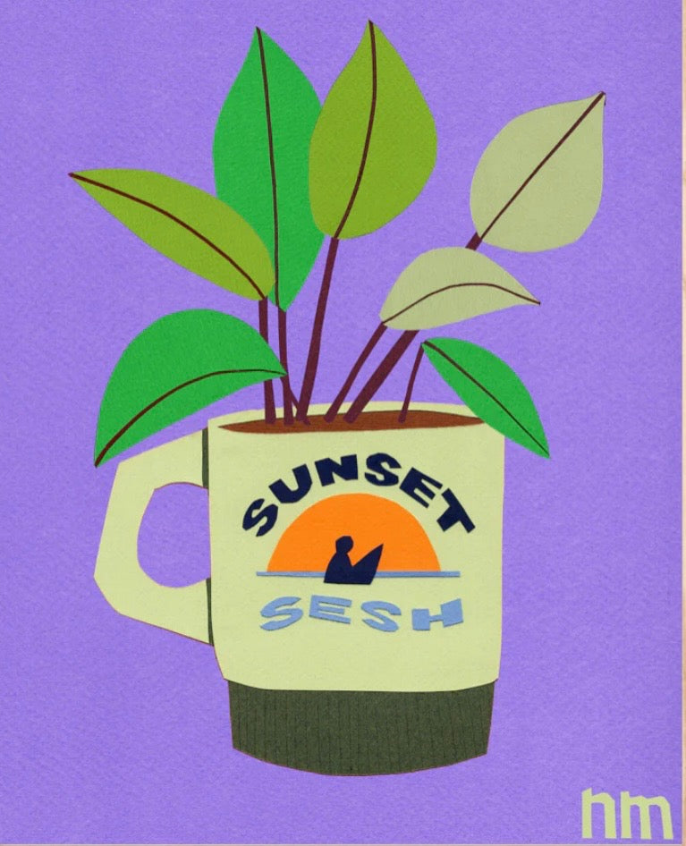 Sunset Sesh, archival giclee print (limited edition)