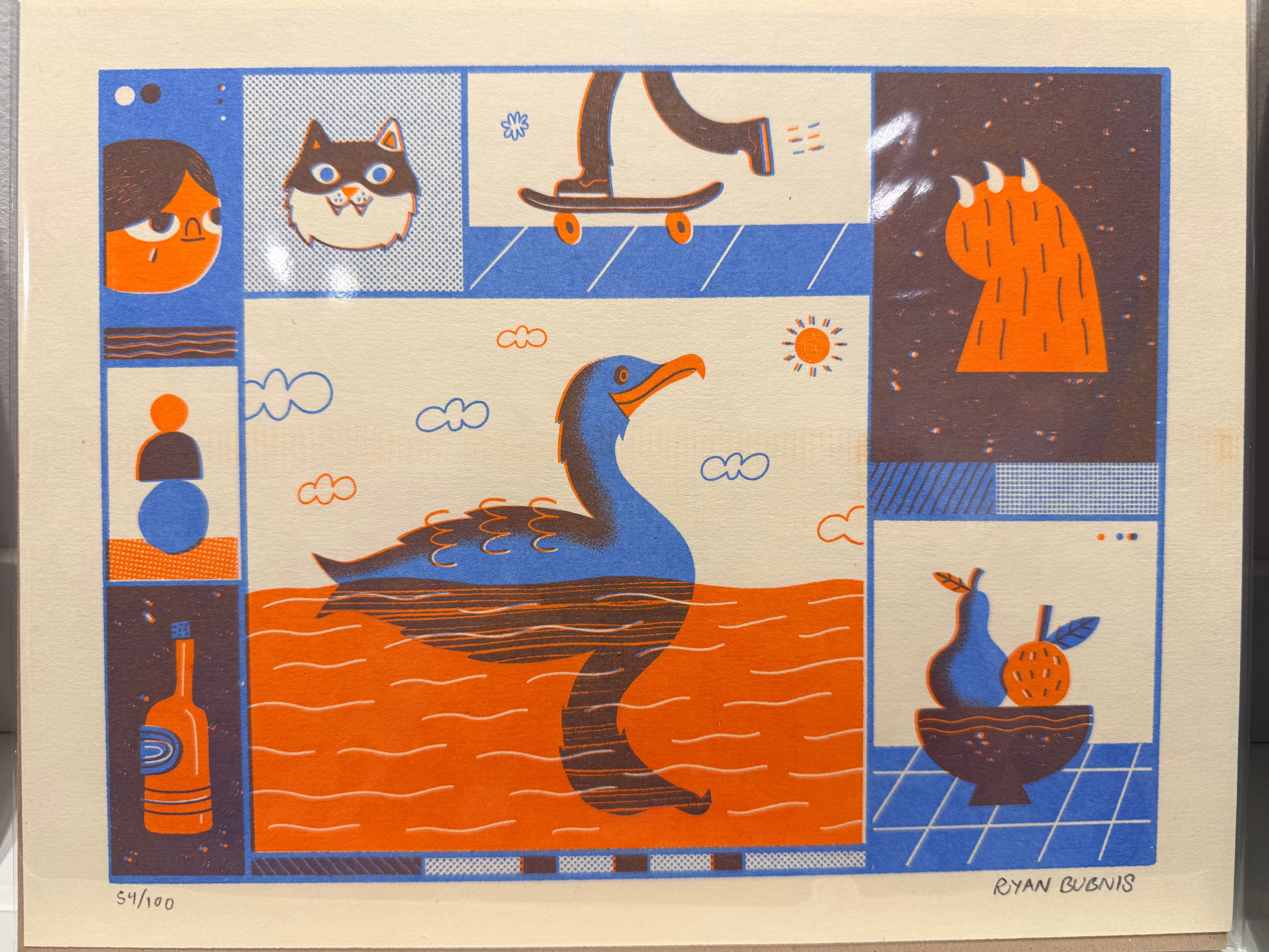 Risograph prints by Ryan Bubnis