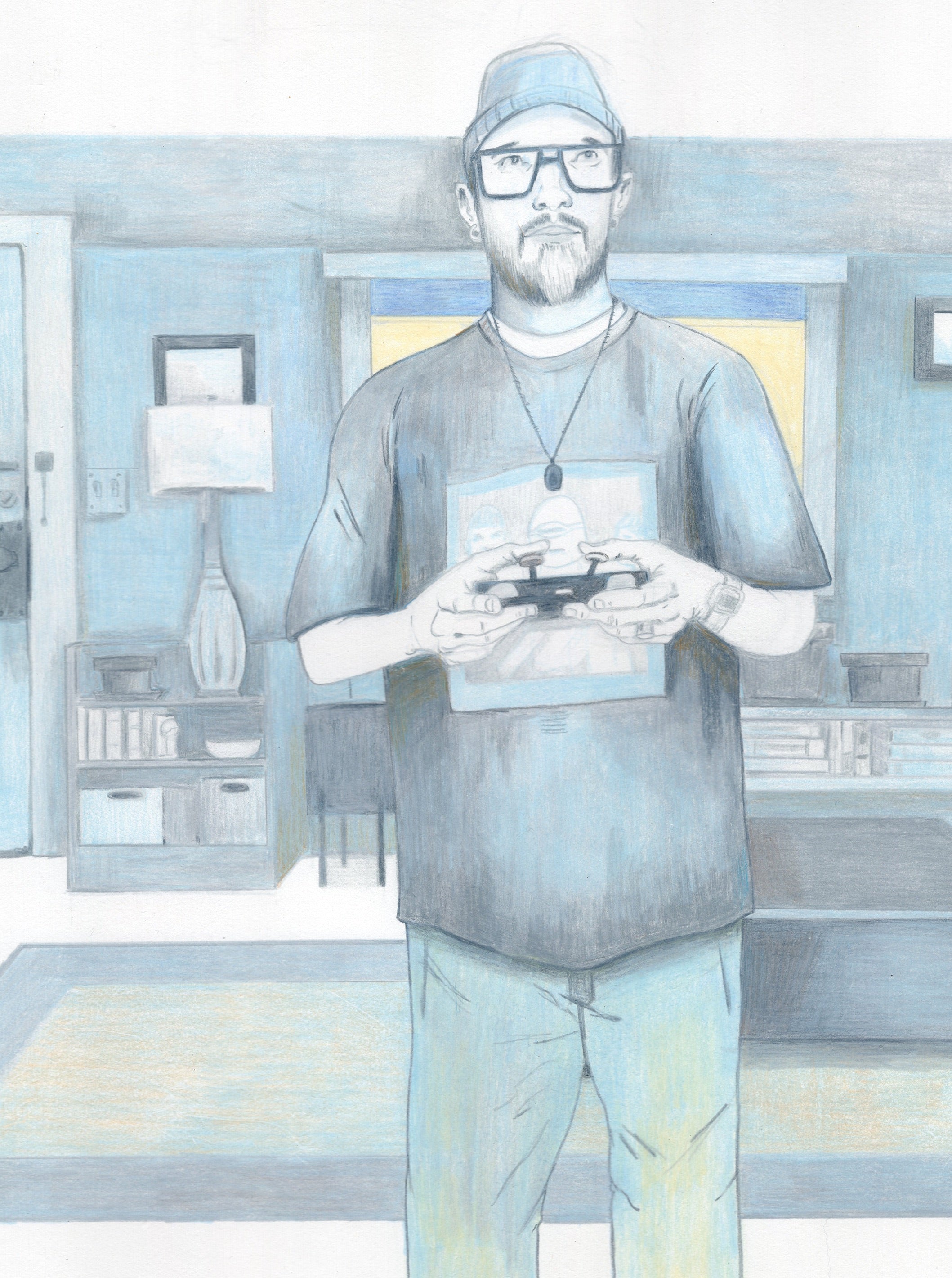 No Sleep at 3 a.m. (Self-Portrait)