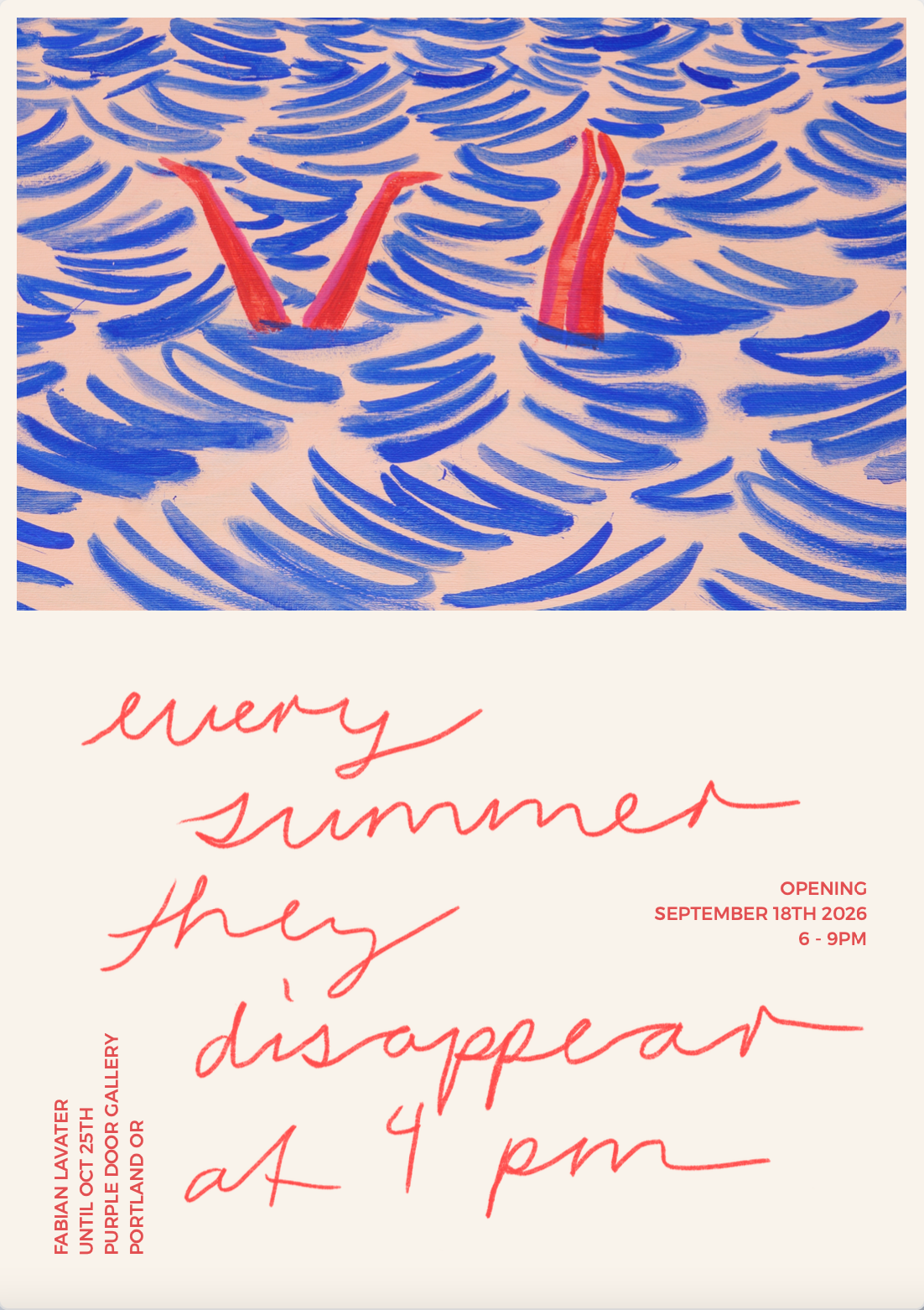 Limited Edition Fabian Lavater Show Poster